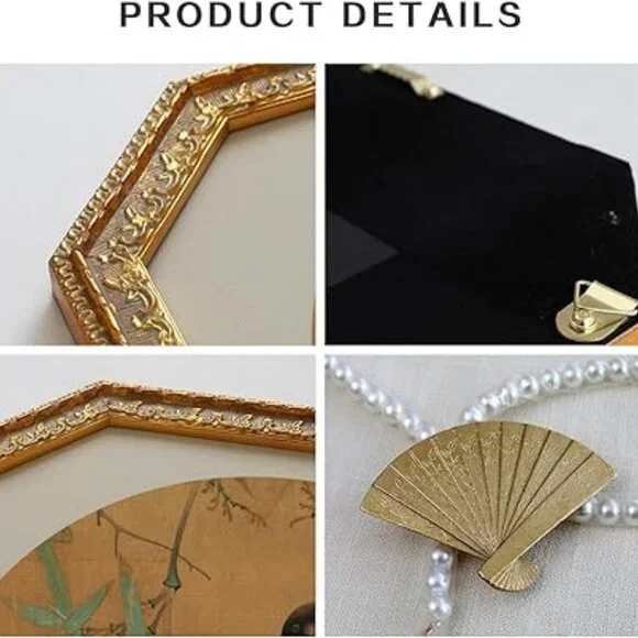 NIB. Framed Fabric Wall Art Painting Repo. - Picture 4 of 4